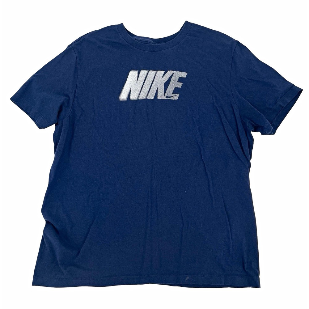 Nike The Nike Tee Men's XL Blue Graphic Logo Crew Neck Short Sleeve T-Shirt